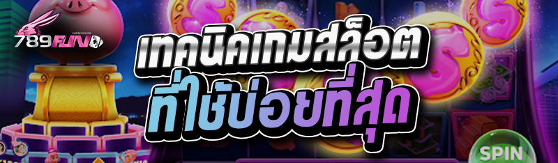 เทคนิคเกมสล็อตที่ใช้บ่อยที่สุด 